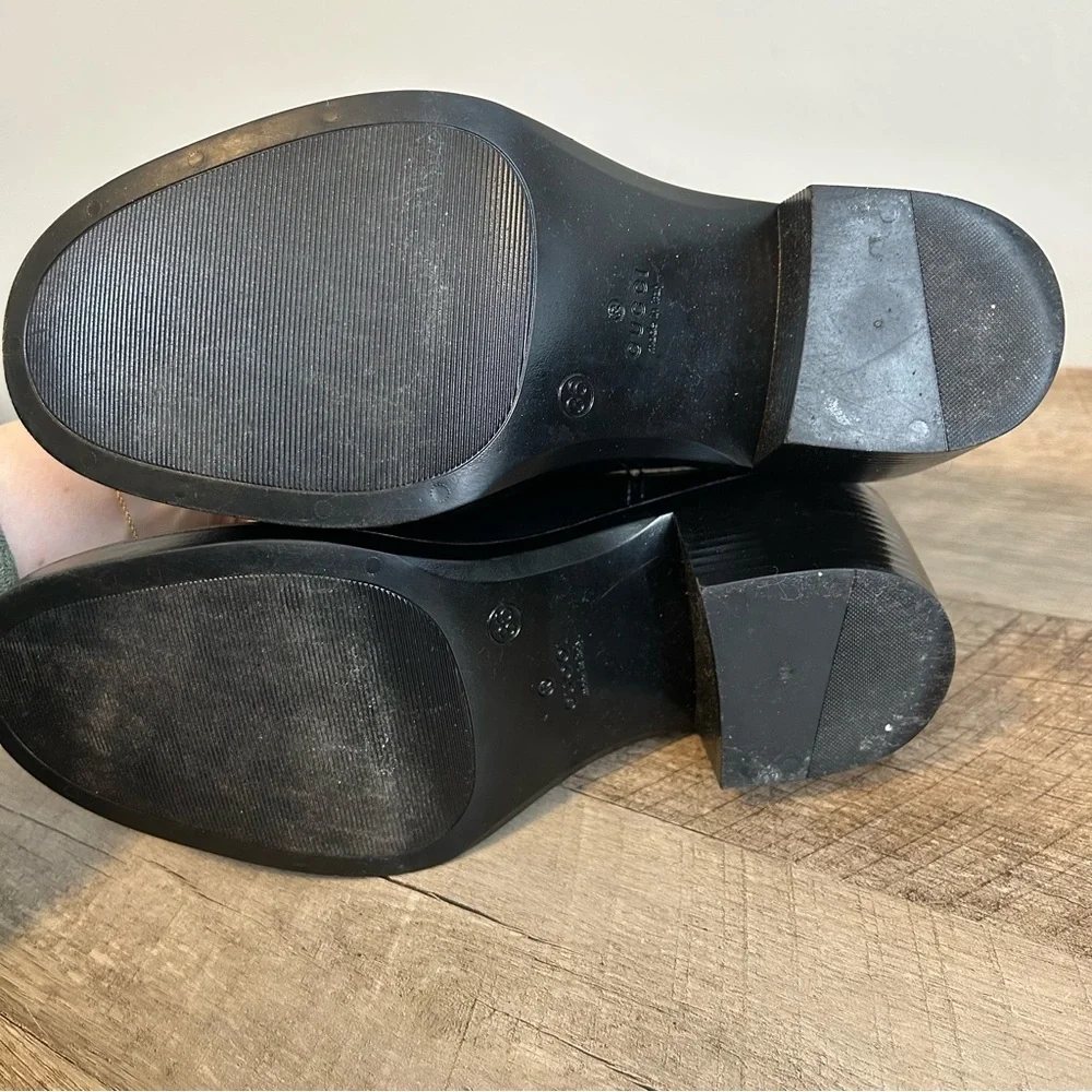 Gucci Devendra Rubber Low Heel Boot